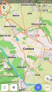 OsmAnd - schimbarea modului