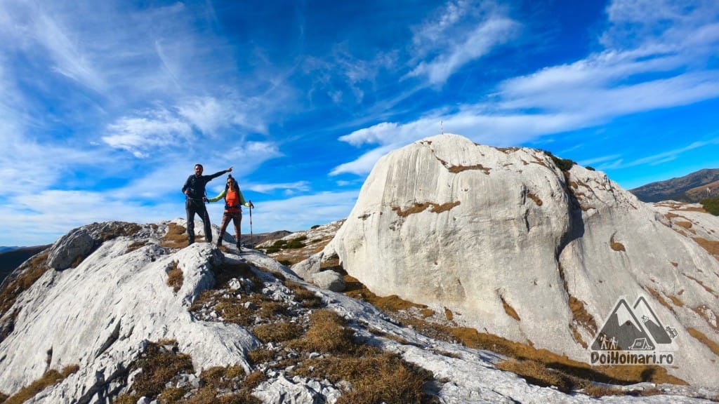 Vârful Piatra Iorgovanului de pe stânca vecină