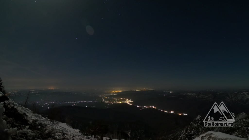 Peisaj nocturn - Râmnicu Vâlcea și Călimănești