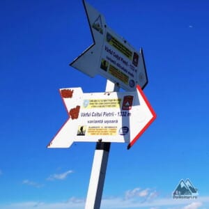 Indicator pe vf. Colțul Pietrii 1332m)