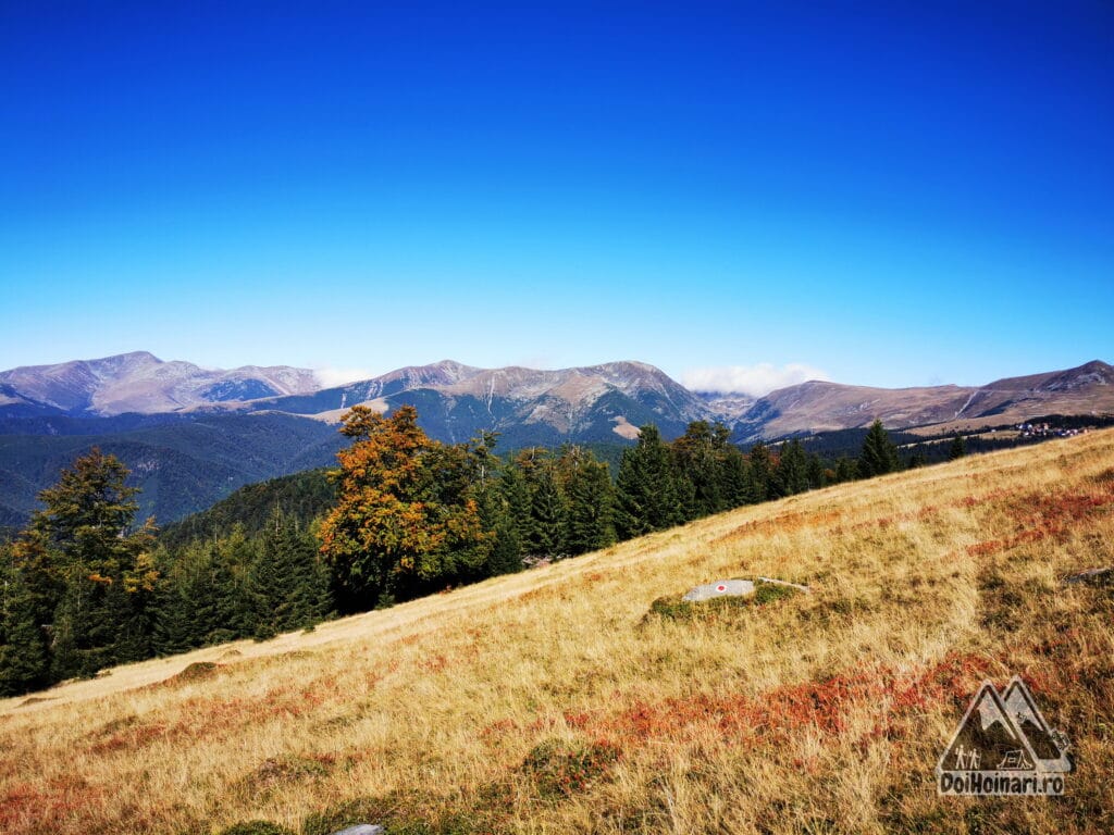 Creasta Parângului - Parâng Mare în stânga, Păpușa în dreapta