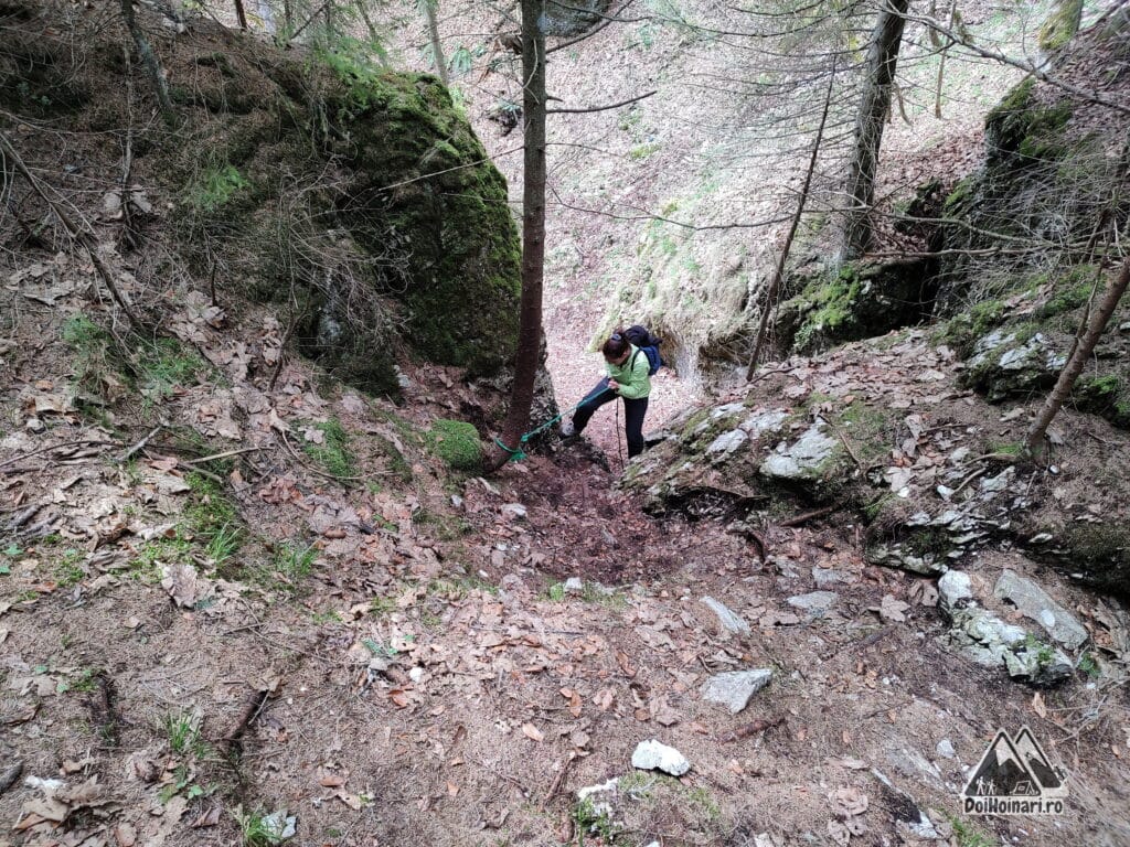 Primul prag - asigurat cu o cordelină